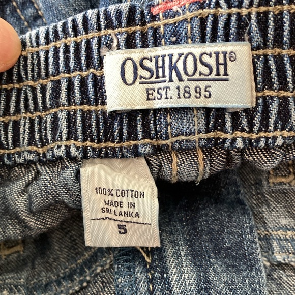 Osh Kosh Girl's Size 5 Embroidered denim jeans with ribbon belt - Picture 11 of 12